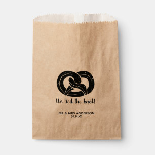 Sachets En Papier Script moderne Nous avons lié le Mariage Knot Pret
