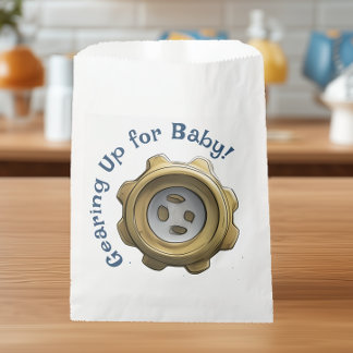 Sachets En Papier Se préparer pour bébé - Baby shower robotique