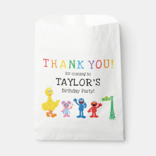 Sachets En Papier Sesame Street Pals Chalkboard Arc-en-ciel Annivers