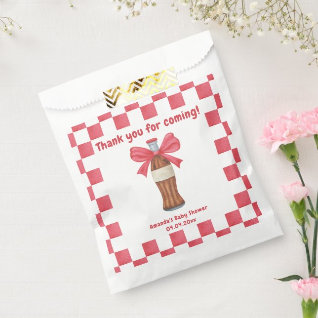 Sachets En Papier She is Ready to Pop Soda Bottle Baby Shower (Scellé)