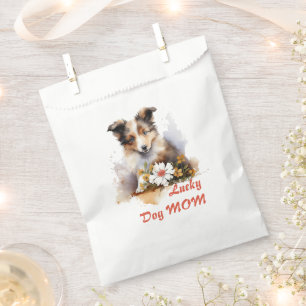 Sachets En Papier Shetland Sheepdog Chiot Pet Aquarelle