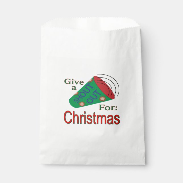 Sachets En Papier Shout Out pour Noël (Devant)