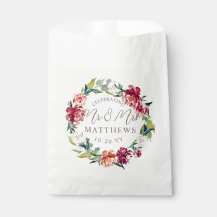 Sachets En Papier Shower vert floral Wedding