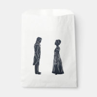 Silhouettes de Darcy et Elizabeth