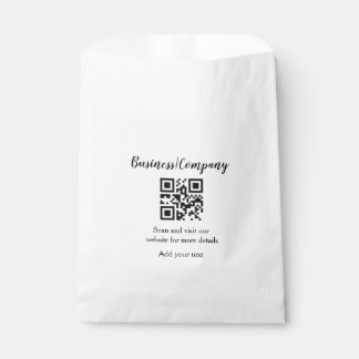 Sachets En Papier Simple business company website barcode QR add nam