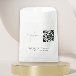 Sachets En Papier Simple Business Logo QR Code Event Marketing