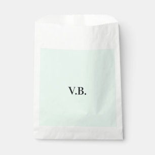 Sachets En Papier Simple couleur unie ajouter nom texte monogramme