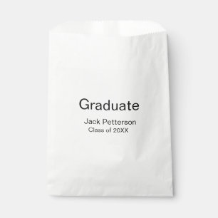 Sachets En Papier simple diplôme minimal ajouter nom classe moderne