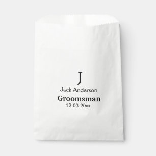 Sachets En Papier SIMPLE MINIMAL ajoutez votre nom personnalisé garç