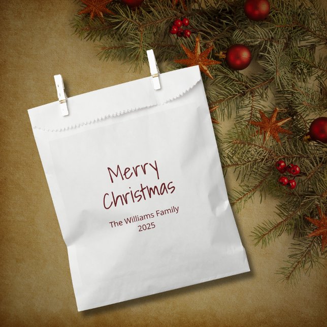 Sachets En Papier Simple minimaliste Boho moderne Noël (Créateur téléchargé)