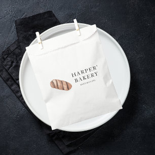 Sachets En Papier Simple moderne boulangerie fraîche Éco logo prof