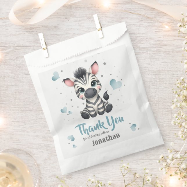 Sachets En Papier Simple petit zèbre mignon  (Coupé)