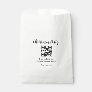 Sachets En Papier Site web simple pour fête de Noël avec code-barres
