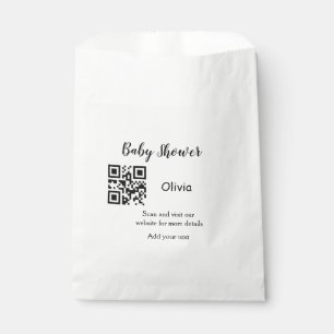 Sachets En Papier Site web simple pour fête prénatale code barre QR