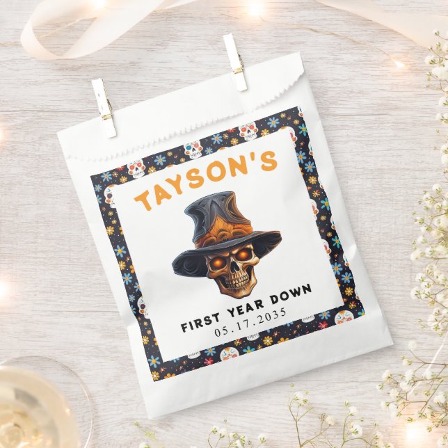 Sachets En Papier Skull Halloween Kids Costume Party – Cute & Spooky (Coupé)