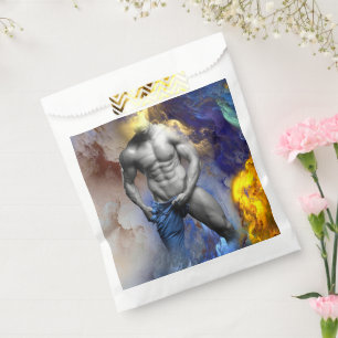 Sachets En Papier SlipperyJoe's Man steamy shirtless abs sixpack put