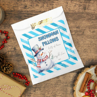Sachets En Papier Snowman Coussin Noël gâter elf coquin