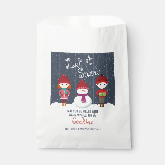 Sachets En Papier Snowman Winter Wonderland (Devant)