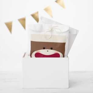 Sachets En Papier Sock Monkey Smile (Garçon)