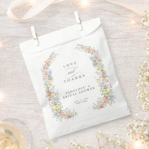 Sachets En Papier Soft Pastel Ornate Spring Garden Fête des mariées