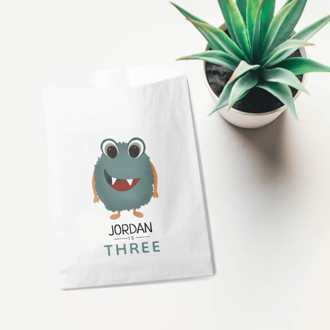 Sachets En Papier Soirée Anniversaire de enfant des Garçons Bleus Mi (Créateur téléchargé)