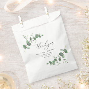 Sachets En Papier Soirée de mariage à l'eucalyptus