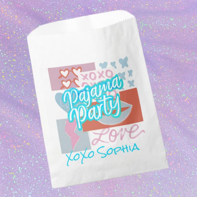 Sachets En Papier Soirée Pyjama Prépa (Créateur téléchargé)