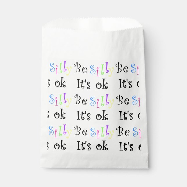 Sachets En Papier Sois bête C'est un sac Ok-faveur (Devant)