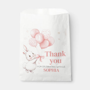 Sachets En Papier Some Bunny Balloon Anniversaire Fête Carré