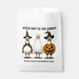 Sachets En Papier Sorcière drôle d'Halloween Oie