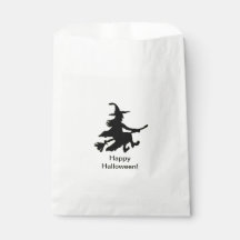 Sorcière volante - Jaune - Joyeux Halloween - Sac 