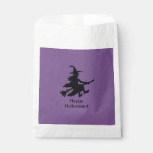 Sorcière volante - Violet - Joyeux Halloween - Sac