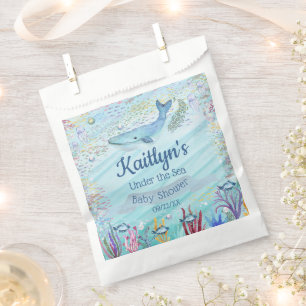 Sachets En Papier Sous la mer   Baby shower à thème océanique