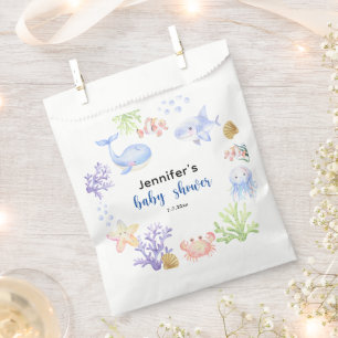 Sachets En Papier Sous l'océan Baby Shower Animaux marins