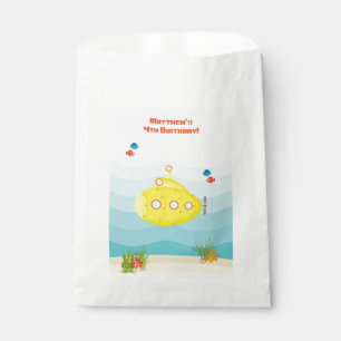 Sachets En Papier Sous-marin jaune profond