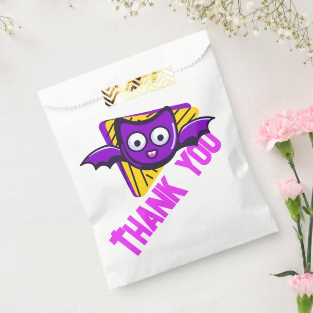 Sachets En Papier Spooktacular Bats Thank You Gift Bags (Scellé)