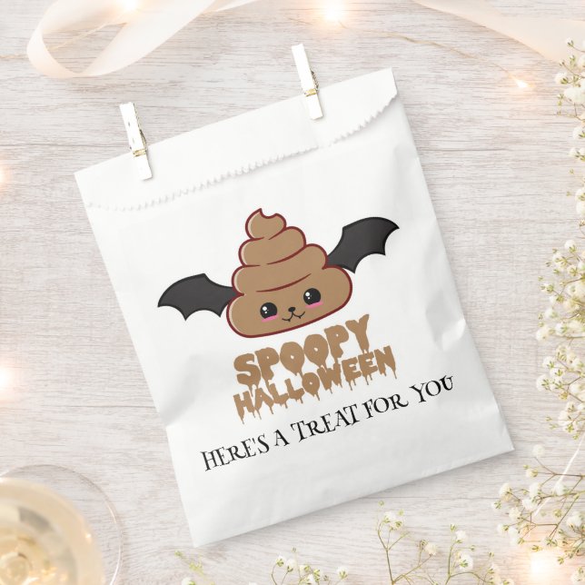 Sachets En Papier Spoopy Halloween Kawaii (Coupé)