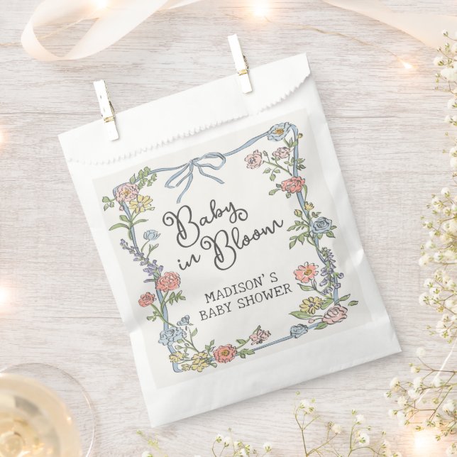 Sachets En Papier Spring Floral Garden Party Pastel Floral Dessert (Coupé)