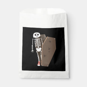 Sachets En Papier Squelette et café Halloween Design