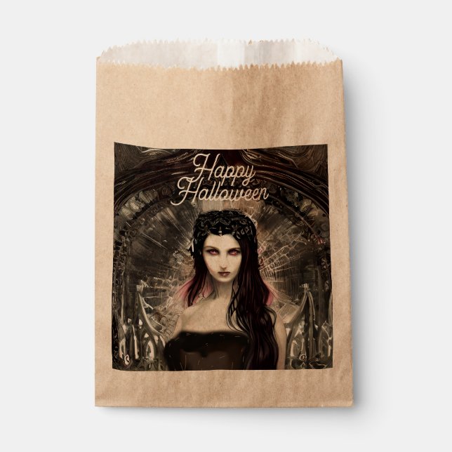 Sachets En Papier Steampunk Fallen Angel | Halloween d'art sombre (Devant)