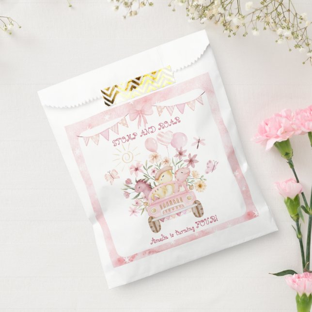 Sachets En Papier Stompe rose et 4ème dinosaure de la ruelle (Scellé)