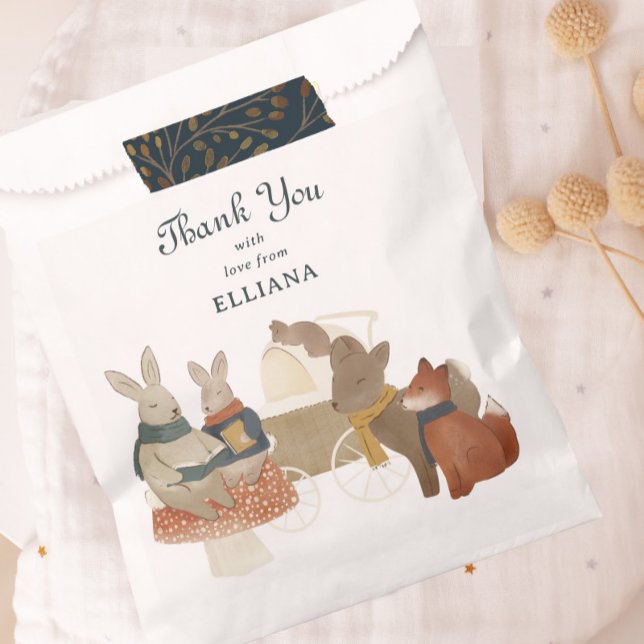 Sachets En Papier Storybook Woodland Friends Baby shower (Créateur téléchargé)