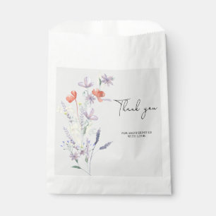 Sachets En Papier style bohème fleur sauvage merci