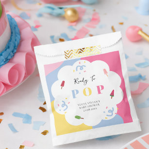 Sachets En Papier Sucette Colorée Prête à Éclater Baby Shower