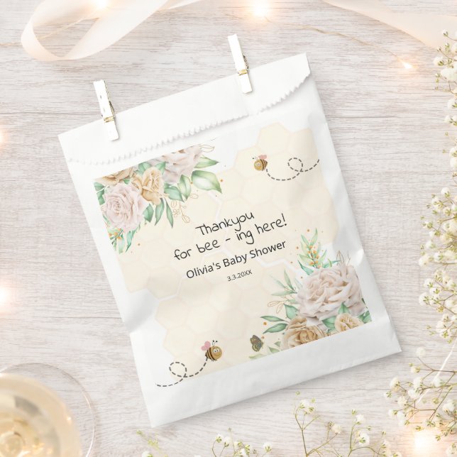 Sachets En Papier Sucré comme peut être fleur miel peignes abeille b (Coupé)