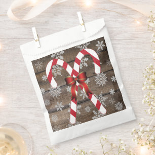 Sachets En Papier sucre de canne Bow Snowflakes