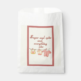 Sachets En Papier Sucre et épices et tout Nice Baby shower