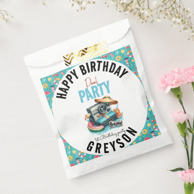 Sachets En Papier Summer Pool Party 2e anniversaire (Scellé)