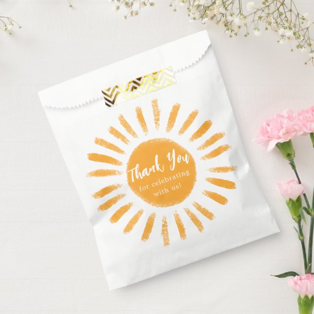 Sachets En Papier Sun Boho Sunshine Baby shower Favoriser (Scellé)