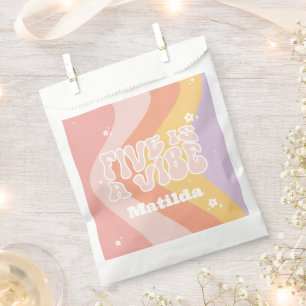 Sachets En Papier Super arc-en-ciel 5 est un cool de marguerite rétr